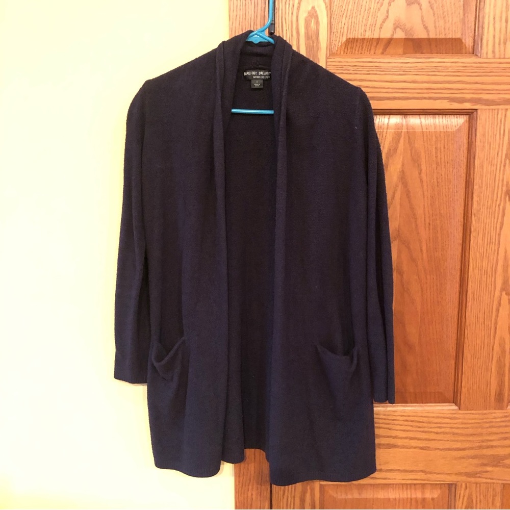 Barefoot Dreams Bamboo Chic Lite Sweater Black Style 428 Size SMALL
